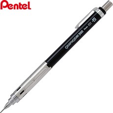 Pentel 飛龍 自動製圖鉛筆 GRAPHGEAR 300, 1個, 0.5 黑桿 XPG315-AX
