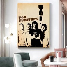 밴드 포스터 스티커 인쇄 방수 벽 예술 거실 침실 홈 장식, A. z2