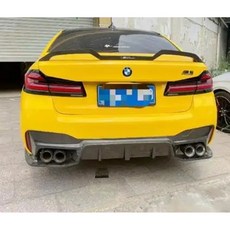 BMW M3 M4 M5 G20 G82 G80 G30 F90 21-22 리얼 카본 파이버 리어 윙 트렁크 립 스포일러 호환, F90 M5 G30