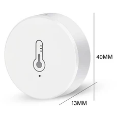 투야 지그비 30 온습도 센서 스마트 라이프 앱으로 모니 배터리 구동 알 및 호환 홈 연동, 01 PCS, 1개
