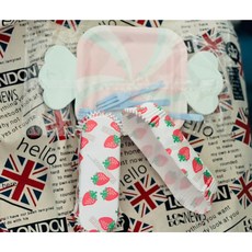 長型麵包紙托 淋膜紙杯 防油耐熱 馬芬杯 蛋塔杯, 1個, [50]長型 (草莓款)