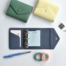 플레픽 썸네일 젠틀 미니 바인더 3공, 블랙, 1개