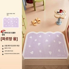 도파민 현관 입구 전용 미끄럼방지 내오염 내마모성 카페트, 퍼플 크라운 스위트 러그