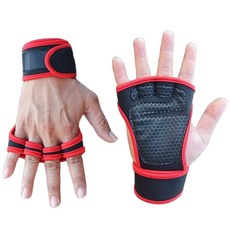 토도판다 헬스 철봉 운동 장갑, 레드, 1개