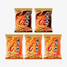 농심 새우깡 2종 혼합 90g x 5봉 (오리지날 3봉 매운 새우깡 2봉)