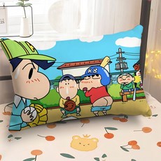 [짱구는 못말려 베개커버] 아동 어린이 베개 커버, 60x40cm (베개 없음), QKJ03