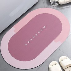 욕조 세면대 화장대 앞 물기흡수 미끄럼방지 쿠션 바닥 보호 생활용품 가정용 실내, 블루, 1개