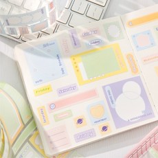 8팩/LOT 로맨스 노트 시리즈 귀여운 사랑스러운 복고풍 장식 종이 테이프