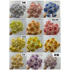 “Be a florist 花藝夢” 高品質索拉 燭光玫瑰 索拉 6公分 (單支) 擴香花 乾燥花 永生花, 漸層紫