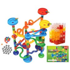 어린이 복잡한 입체구조물 트랙놀이용 레일블럭 138P/ 원심력 이모선물 구슬레이싱, 1세트