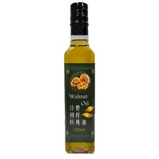 【國義食品】得勝家族 冷壓初榨核桃油 堅果油 食用油 沙拉 涼拌, 1個, 250ml
