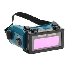 自動變光電焊眼鏡頭戴式電焊麵罩, 黑藍色變光眼鏡, 1個