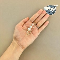 진주 장식 안전핀 패션 의류 고정용 핀 5cm 옷핀브로치 바지수선 옷핀 바지허리수선, 없음, 상세설명 참조, 없음