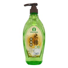 苑裡鎮農會 米糠洗碗精1000ML 無磷洗碗精 去油 省水 台灣製, 1個, 1L