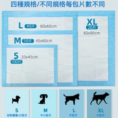 寵物尿布墊 加厚超級吸水 狗尿墊 瞬吸防漏, 1個, XL 90*60單包20片