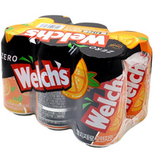 웰치스 제로 오렌지 캔, 355ml, 1개
