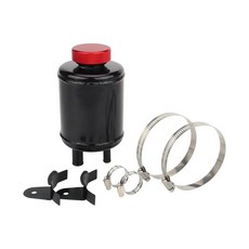 레이싱 파워 스티어링 서지 있는 오일 저수조 합금 전지 탱크 유체 캐치 클램프가 알루미늄, 0 Black