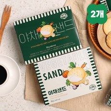 [2개묶음] 제주 야채샌드 크래커 제주특산품 아침미소목장 크래커 제주도기념품, 1세트, 144g