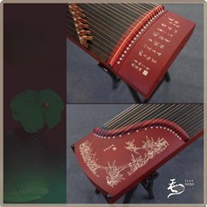 입문용 가야금 초보자 연주 국악 취미 전통 현악기, 1개, 163cm 레드 대나무 평화