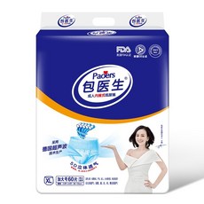 包醫生 成人紙尿褲 L碼 60片 德國超聲波技術 5D立體透氣, 1個, XL碼-60入-超商只能單筆下單1包
