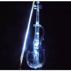 전자 바이올린 공연용 화이트 크리스탈 무대용 일렉 LED, 1개, 소품 B 크리스탈 화이트 라이트, 기본 모델명/품번