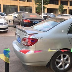 년형 코롤라용 리어 트렁크 리드 카 스포일러 광택 블랙 플라스틱 소재 부품, 1. Unpainted, 기본