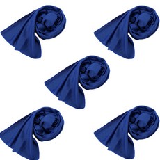 굳나이픽 쿨타올 스포츠 급속 쿨링 타월 수영 등산용 수건, 네이비, 5팩