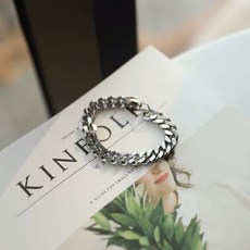 HORMES 古巴復古手鍊 醫療鋼 銀飾 韓風 兒童手鍊 時尚配飾