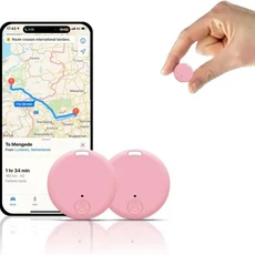 차량용 최소 GPS 추적기 2개 미니 전세계 자동차 위치 분실 방지, 03 분홍색