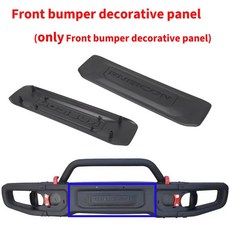 랭글러 JL JK 10주년 기념 07-23 앞 범퍼 U튜브 불바 장식 패널 안개 램프 커버 호환, decorative panel