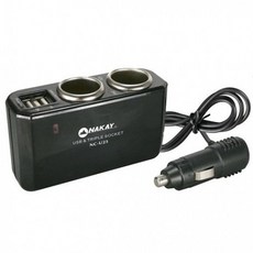 NAKAY 汽車USB三孔擴充座 NC-U25, 1個