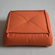 사각 높은 쿠션 노랑 좌식 카페 키높이방석 방석 생강, 새상품(35x35x12cm)EPP 과립, 주황색