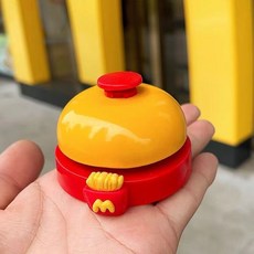 現 貨麥噹勞鈴鐺手按搶答鈴搶拍神器前臺上菜餐桌鈴叫人寵物按鈴搖鈴, 金典麦当当款+M貼片【鈴鐺】, 1個