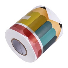 게시판 경계 스티커 연필 테두리 트림 65.6 피트 블랙 보드 트림 장식을위한 65.6 피트 연속 학교 장식 경계