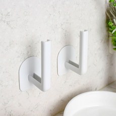 키친타올 랩 주방 소품 벽 걸이 후크 화이트, 상세페이지 참조, 1개