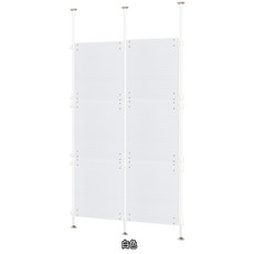 巴塞隆納家具 鐵製洞洞板屏風置物架, 白色, 1個