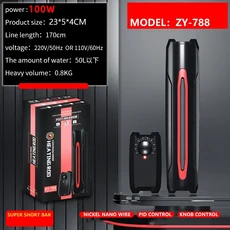 수족관 방폭 가열 막대 110-220V 물고기 탱크 석영 유리 히터 지능형 온도 컨트롤러, 05 100W, 01 EU-220V