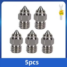 CR SE 호환 황동 도금 강철 ENDER CR10 노즐 6MM V2 CR5 구리 MK8 경질 S1, 0.4mm, 5PCS Copper