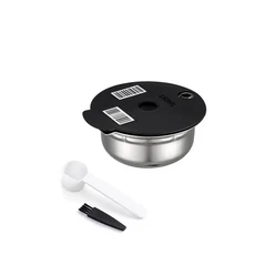 Bosch Tassimo Happy Vivy용 재사용 가능한 커피 캡슐 포드 스테인레스 스틸 리필 필터 60 ml 180 200, 02 180ml 1 pod