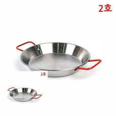 빠에야그릇 레드핸들 스텐 빠에야냄비 스텐빠에야팬 2호 20cm 79000EA 1EA, 본상품