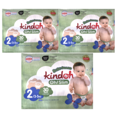 킨도 프리미엄 오슬림 베베가드 밴드형 기저귀 소형 유아용, 2단계, 90매