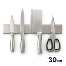 코코바움 스텐304 자석 칼걸이 30cm, 1개, 실버