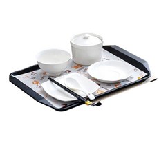 月子餐專用餐具組 產後月子碗湯盅 奶媽月子中心實用餐具禮盒, 白 - X套裝 - 特惠款 送餐紙 託盤, 1個, 如圖所示
