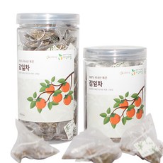 지구마을 국내산 삼각티백 전통차 감잎차 티백차, 1개, 50개입, 1g