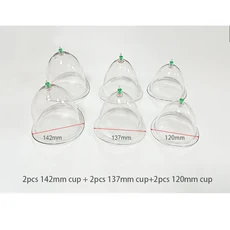 대형 가슴 확대 펌프 리프팅 흡입 컵 탄력 바디 마사지 액세서리 기기 부항, 10 142 137 120mm cup