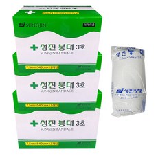 성진 거즈붕대 7.5cm x 540cm 3인치 12롤 x 3BOX, 12개입, 3개
