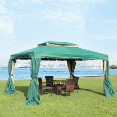 캐노피 천막 4x4m 가제보 4x4m 자바라 비닐 몽골텐트 기본형 포장마차, U01KTEXJ2E1X8GK4658WW5Y5VC-001, 1, A. 짙은