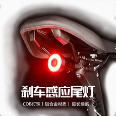 自行車尾燈 腳踏車尾燈 USB充電燈 警示燈 戶外騎車燈 自行車感應剎車燈 煞車燈, 1套, 紅