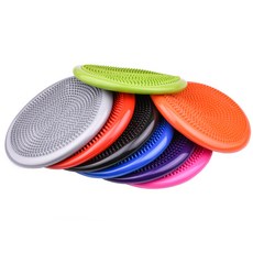 DIU 兒童感統訓練平衡墊墊瑜伽康復球健身平衡按摩軟踏氣墊腳踝核心籃, 1個, 直徑34+黑:如圖