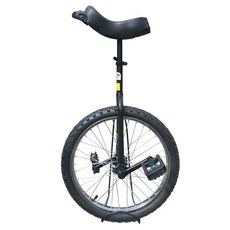 浩隆 獨輪車 雜技車 學生成人兒童 平衡車單輪車 腳踏車自行車, 1個, 黑色/粉色/紅色/黃色/藍色【顏色備註】,16寸鋼圈普通輪胎身高1米3-1米4
